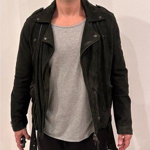 All saints leather jacket